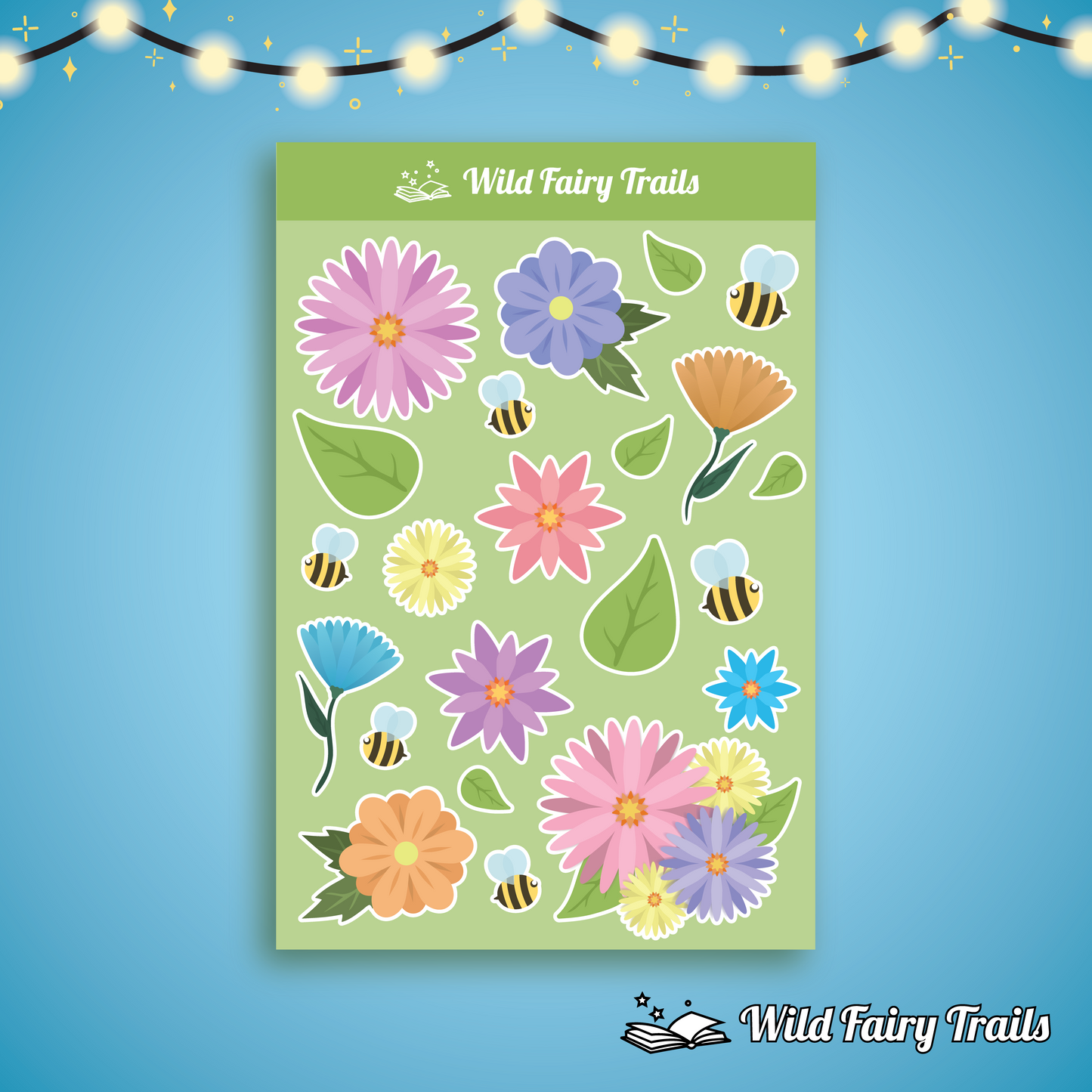 Spring Flowers Sticker Sheet