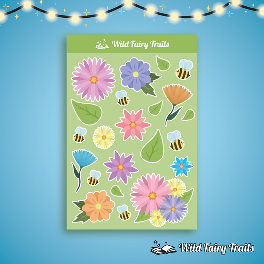 Spring Flowers Sticker Sheet