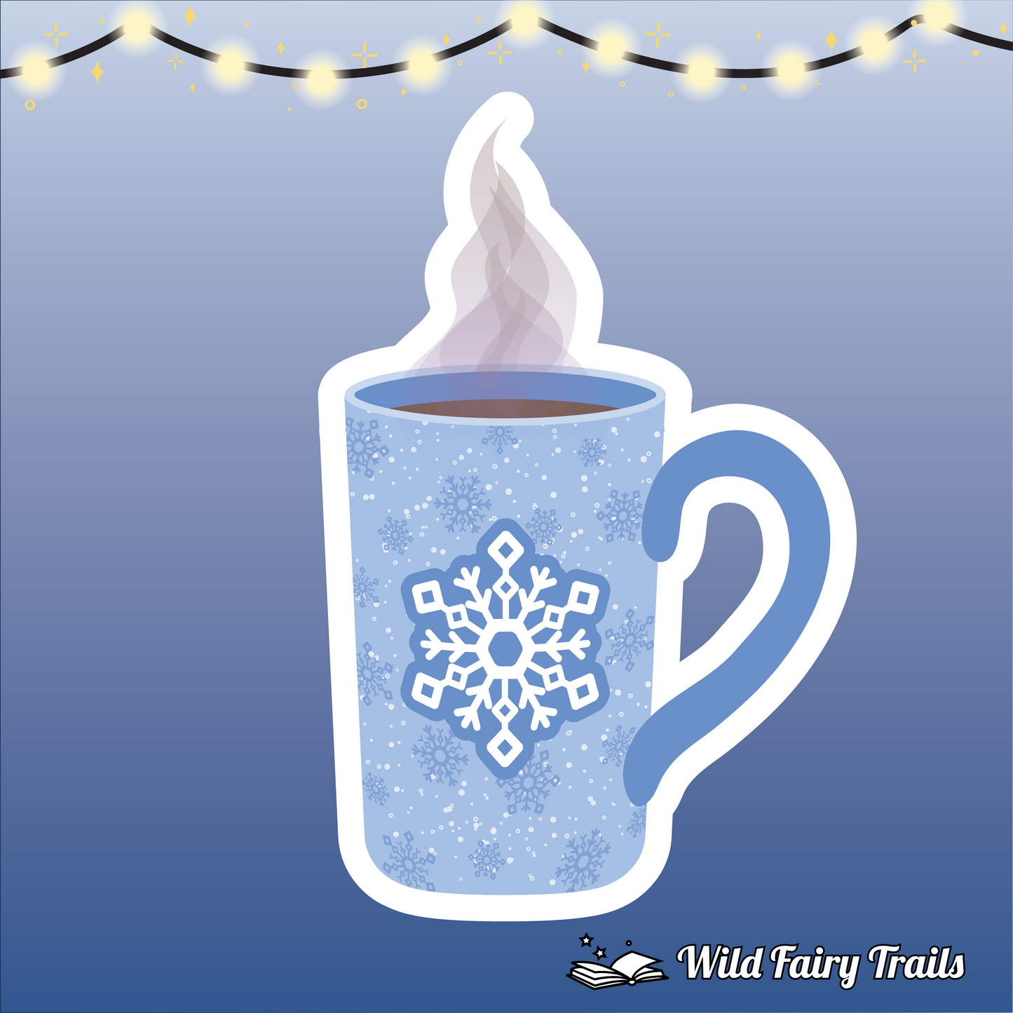 Cozy Snowflake Mug Sticker